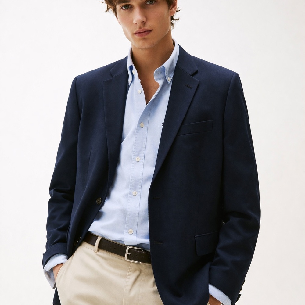 Tommy Hilfiger Men’s Navy Blazer Sport Coat Modern Fit